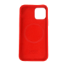 FUNDA IPHONE 12 MINI (SILICONA+IMAN) - ROJO