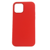 FUNDA IPHONE 12/PRO (SILICONA+IMAN) - ROJO