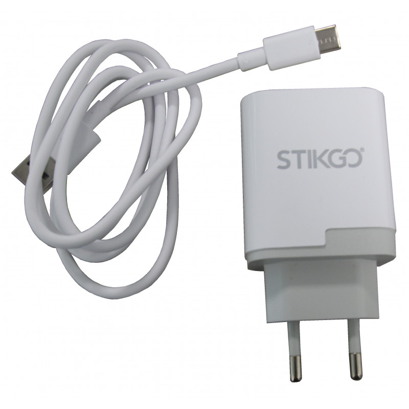 Cargador USB a Tipo C Dado Hoco C98 18W Carga rápida Blanco De