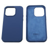 FUNDA IPHONE 14 PRO (SILICONA) - AZUL MARINO