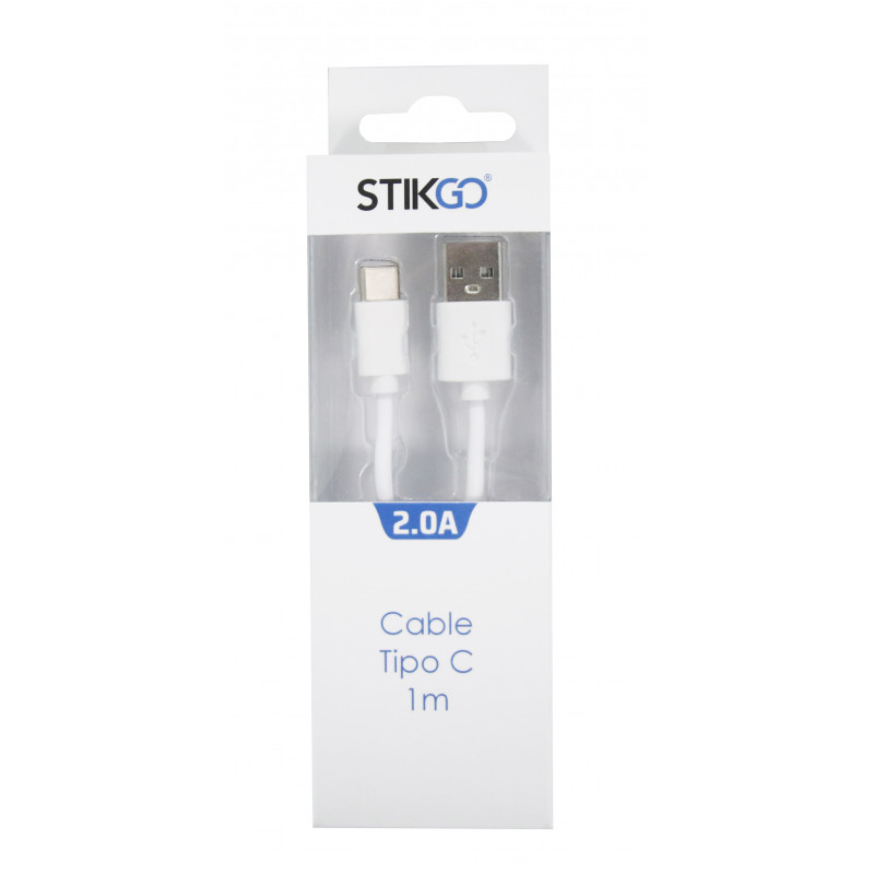 CABLE USB-C to USB 2.0 – BLANCO (1m)