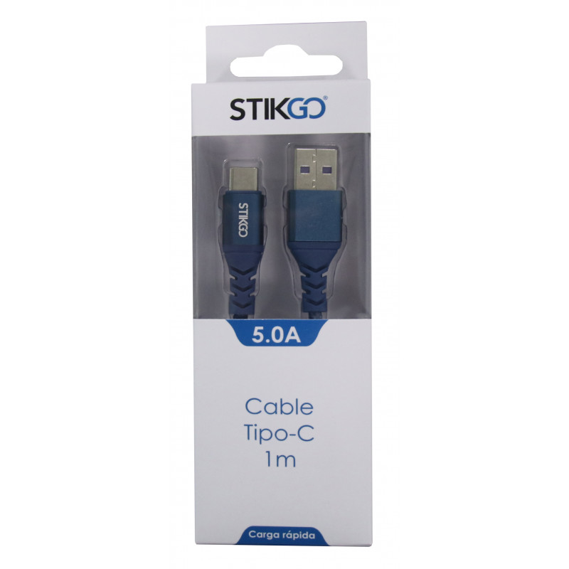 CABLE TIPO-C (5A) - AZUL (1m)