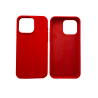 FUNDA IPHONE 15 PRO MAX (SILICONA) - ROJO