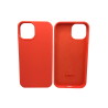FUNDA IPHONE 13 (SILICONA) - ROJO CORAL