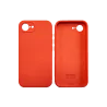 FUNDA IPHONE 16 E (SILICONA) -  ROJO CORAL