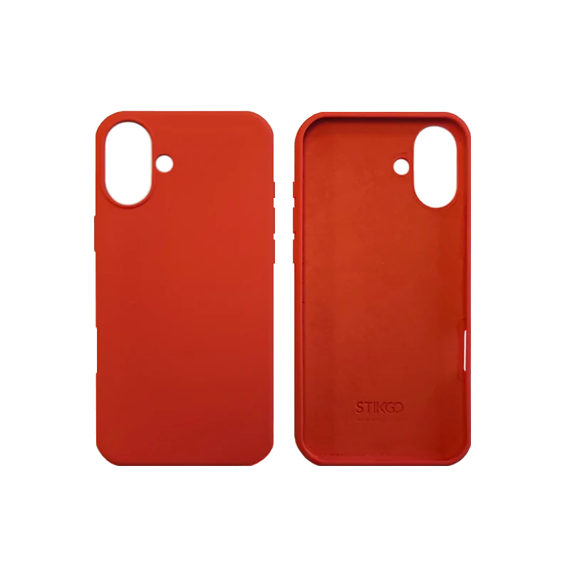 FUNDA IPHONE 16 PLUS (SILICONA) - ROJO CORAL FUNDA IPHONE 16 PLUS (SILICONA) - ROJO CORAL
