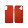 FUNDA IPHONE 16 PLUS (SILICONA) - ROJO CORAL