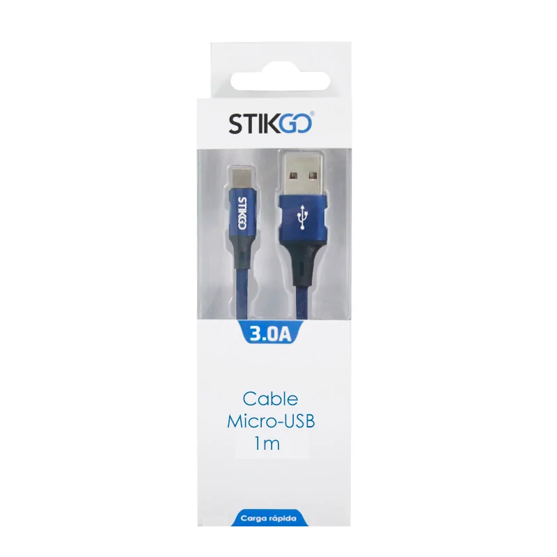 Cable Micro-USB trenzado de Nylon - StikGO Cable Micro-USB trenzado de Nylon - StikGO