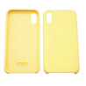 FUNDA IPHONE X/XS SILICONA - AMARILLO
