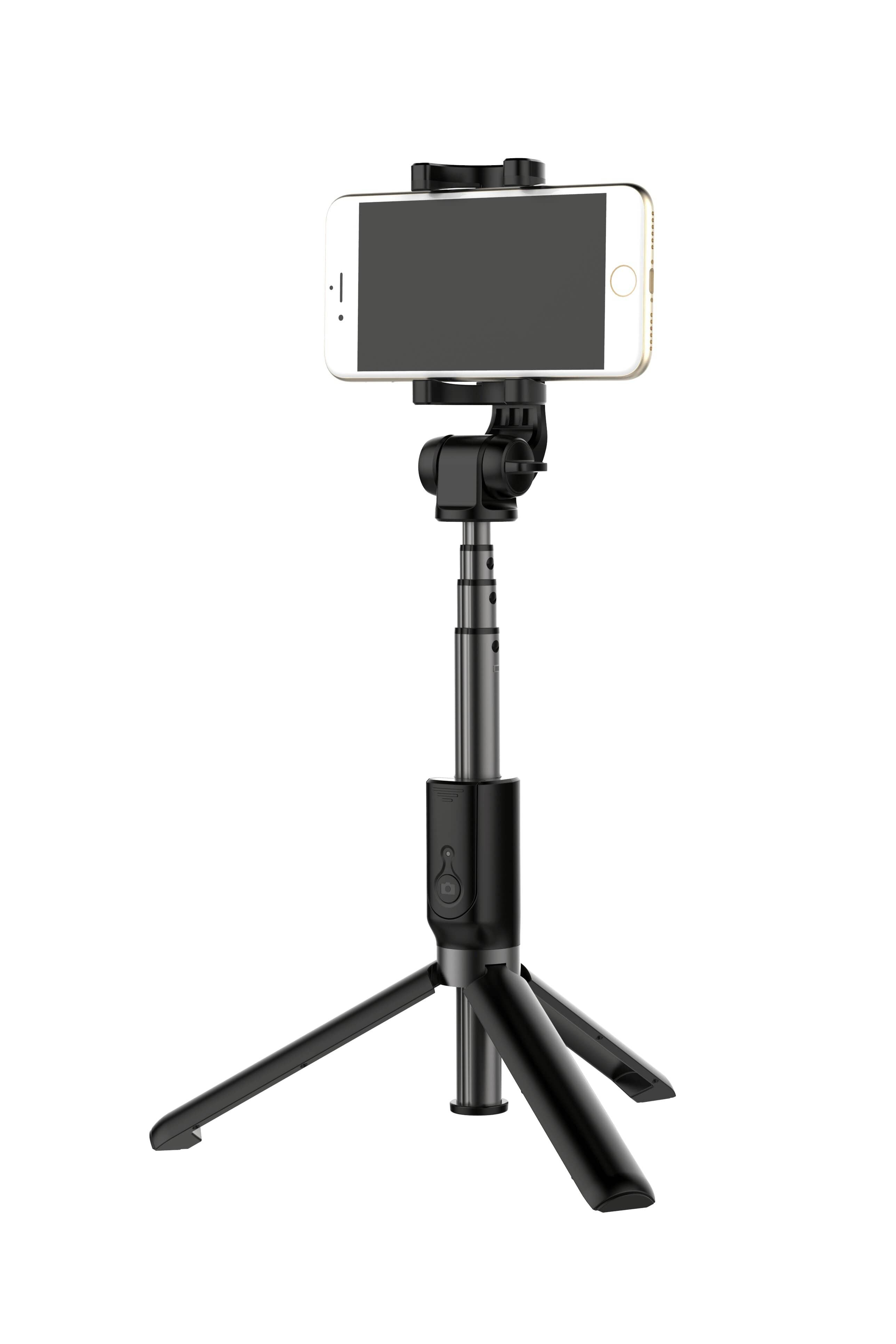 Palo Selfie Stick con TRIPODE Control Bluetooth - NEGRO OEM
